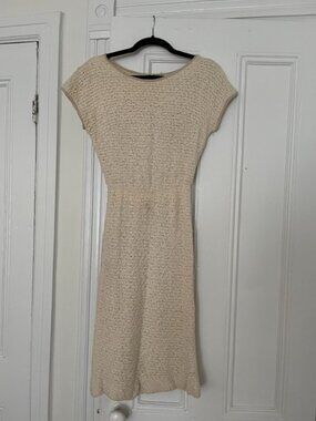 Vintage Lampl Lined Ivory Shapefit dress